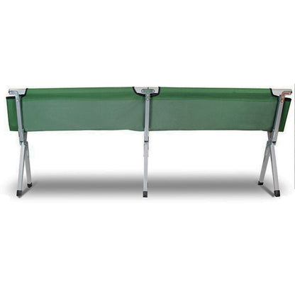Camping Bed Folding Stretcher w/ Carry Bag Camp  - Green