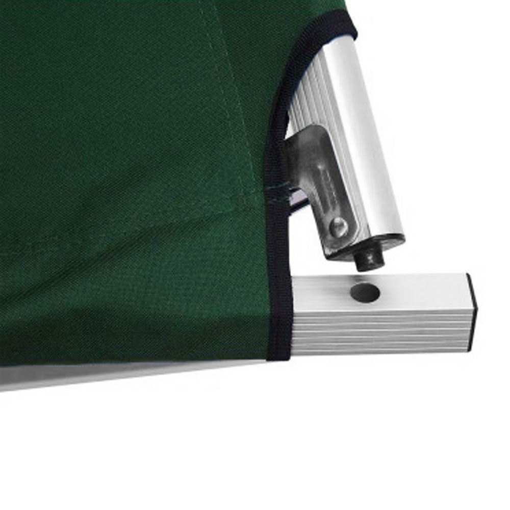 Camping Bed Folding Stretcher w/ Carry Bag Camp  - Green