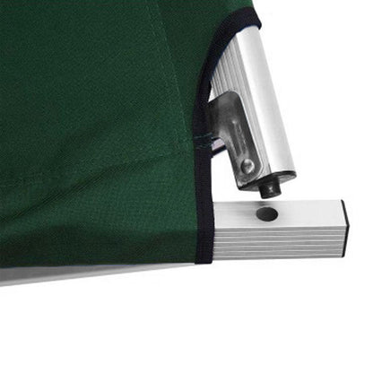 Camping Bed Folding Stretcher w/ Carry Bag Camp  - Green