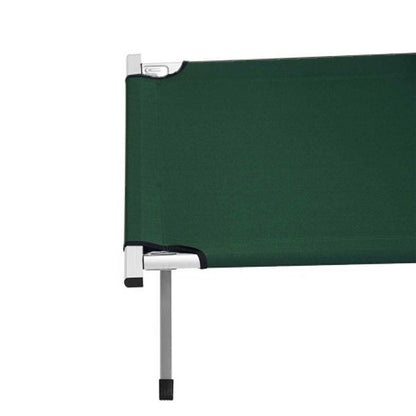 Camping Bed Folding Stretcher w/ Carry Bag Camp  - Green