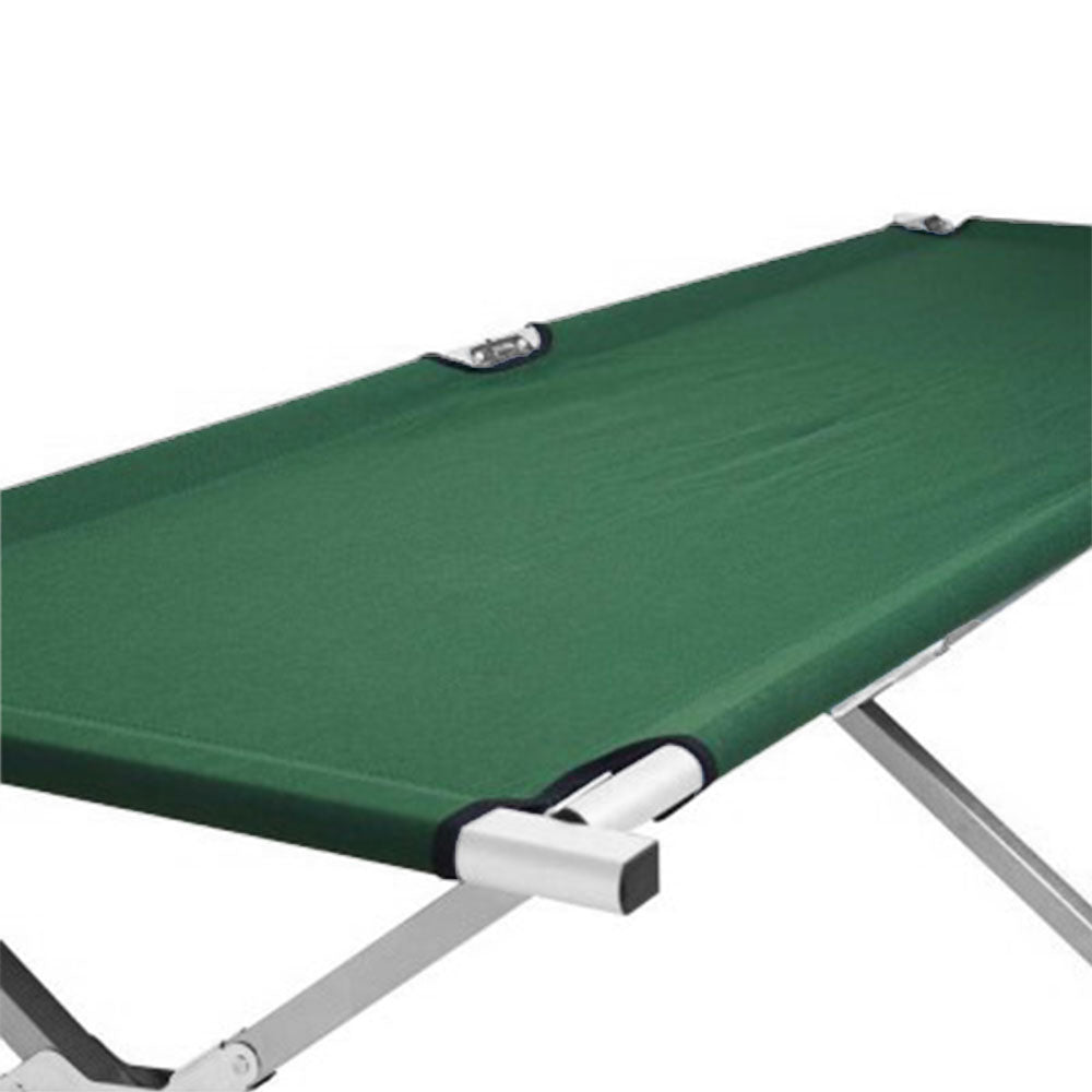 Camping Bed Folding Stretcher w/ Carry Bag Camp  - Green