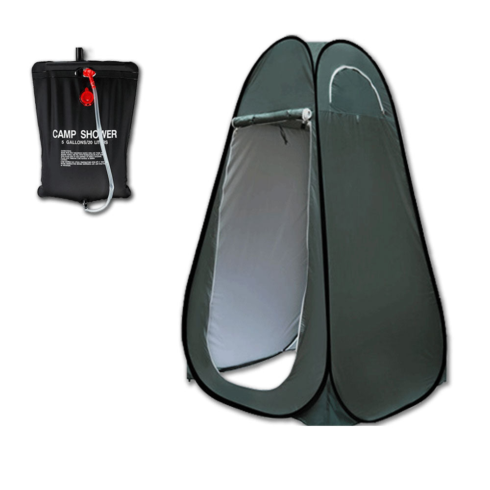 Pop Up Privacy Shower Tent for Outdoor and Camping - Green