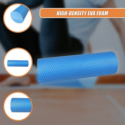 45 x 15cm Physio Yoga Pilates Foam Roller - Blue