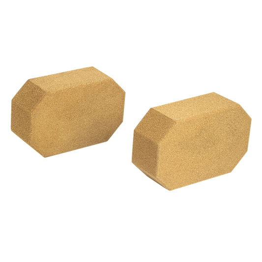 Natural Cork Octagon Yoga Blocks Brick Exercise (2 pcs)