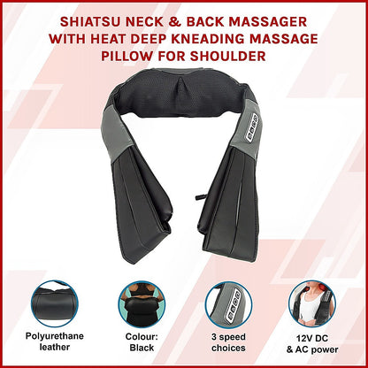 Shiatsu Neck & Back Massager for Shoulders