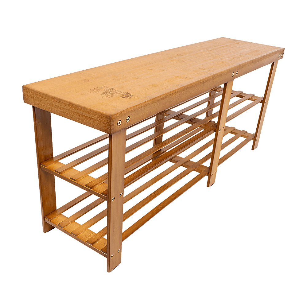 Best Bamboo Shoe Rack Wooden Bench Storage Organiser Cabinet Holder Stool | Buy Online at Furniture Things Australia