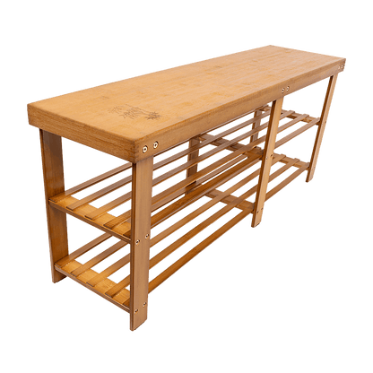 Best Bamboo Shoe Rack Wooden Bench Storage Organiser Cabinet Holder Stool | Buy Online at Furniture Things Australia