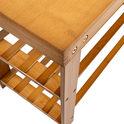 Best Bamboo Shoe Rack Wooden Bench Storage Organiser Cabinet Holder Stool | Buy Online at Furniture Things Australia