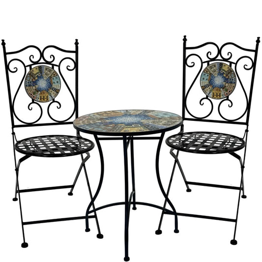 3pc Settings Table Chairs