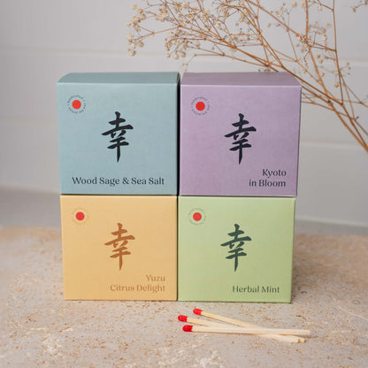 Candle Wood Sage Sea Salt Blue Ceramic 180g