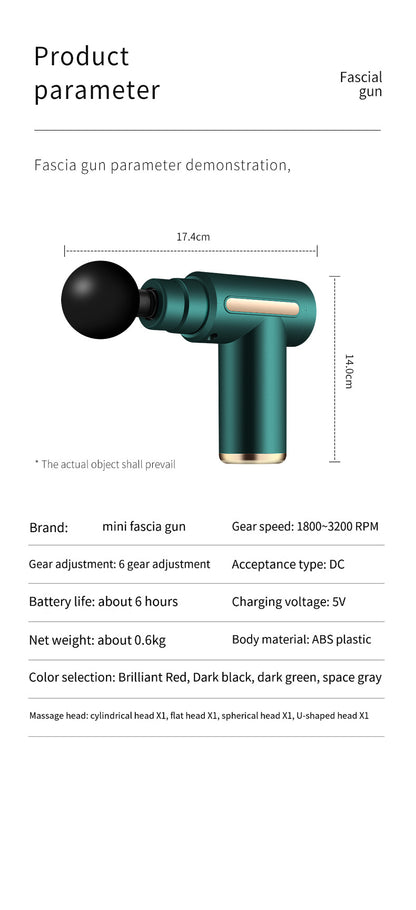Compact Red Massage Gun