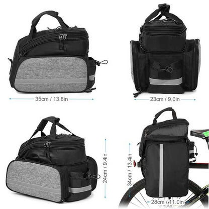 Insulated Bike Rear Rack Bag for Cycling