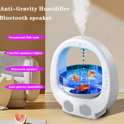 Pink 3 In 1 Anti-Gravity Humidifier Multifunctional Aromatherapy Machine