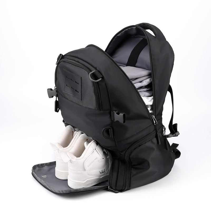 Black Large Capacity Sports Backpack