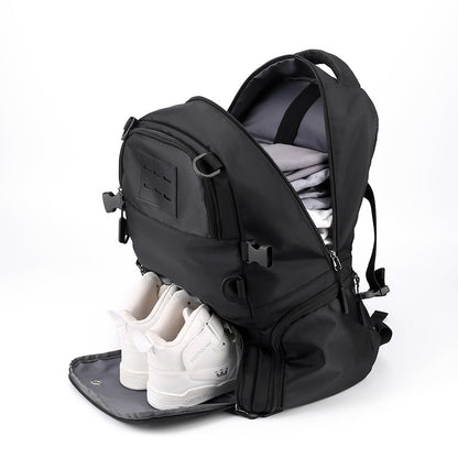 Pink And Black Large Capacity Sports Backpack