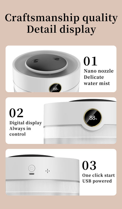 2000ML Large Capacity Humidifier with LED Display