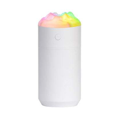 2PCS White Portable 350ML LED Desk Humidifier with Non-Wet Design