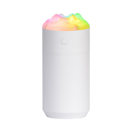 2PCS White Portable 350ML LED Desk Humidifier with Non-Wet Design