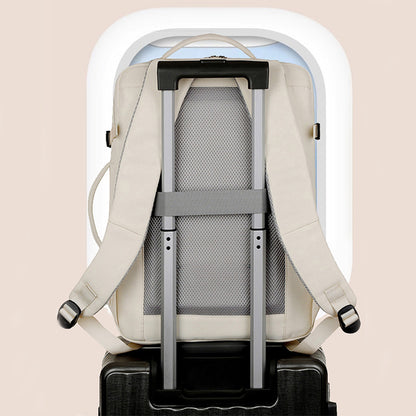 Gray Capacity Travel Backpack with USB Charging Port - Gray