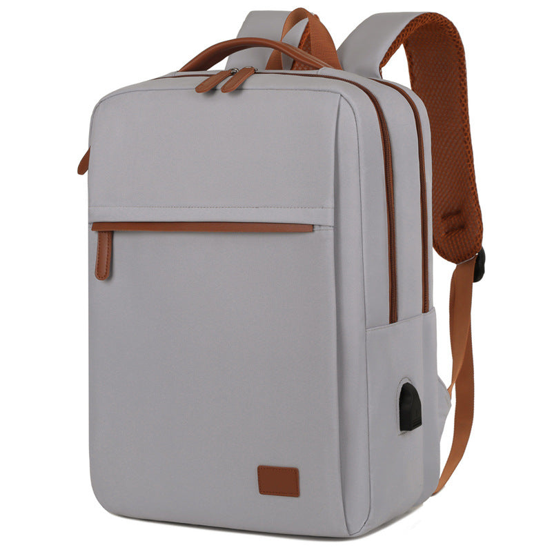 Gray Waterproof Business Backpack