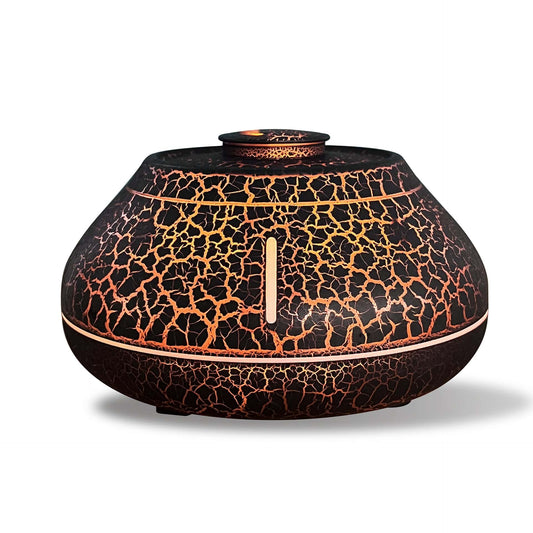 Best Flame Mountain Aroma Diffuser Cracked Black | Buy Online at Furniture Things Australia