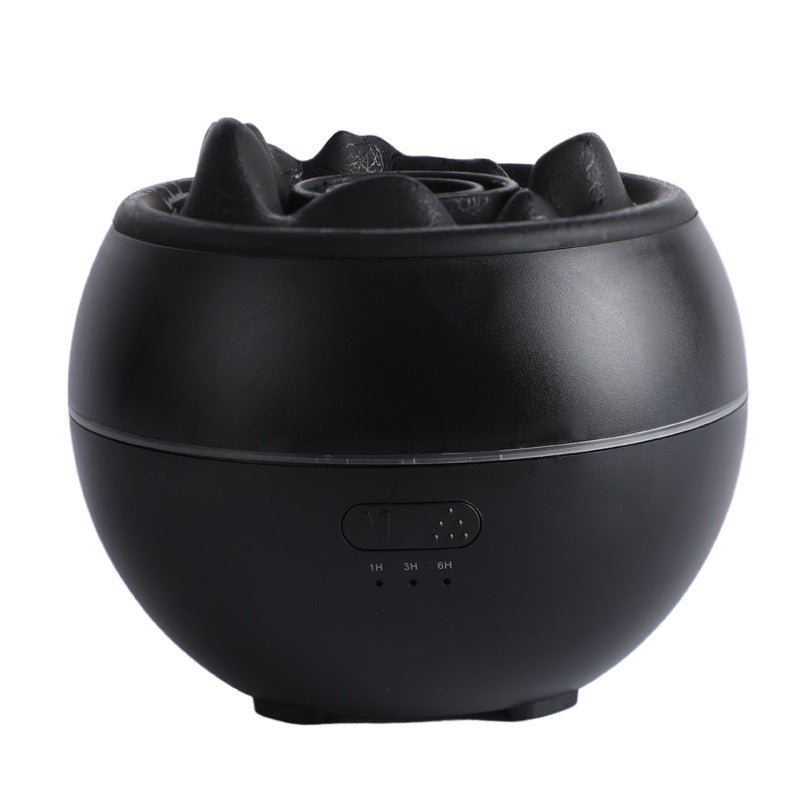 Volcanic Flame Aroma Diffuser (Black Crack Style)