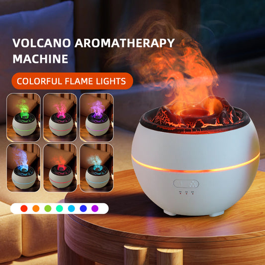 Volcanic Flame Aroma Diffuser (Black Crack Style)