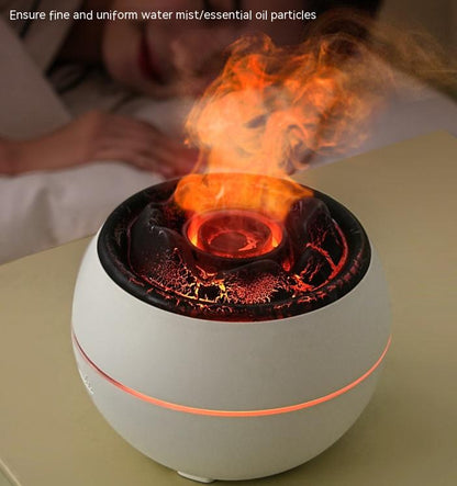 Volcanic Flame Aroma Diffuser (White Crack Style)