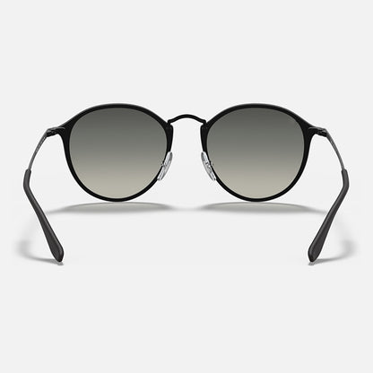 Gold Frame Gradient Blue Round Sunglasses - Classic Retro Unisex Sunglasses for Driving & Everyday Wear