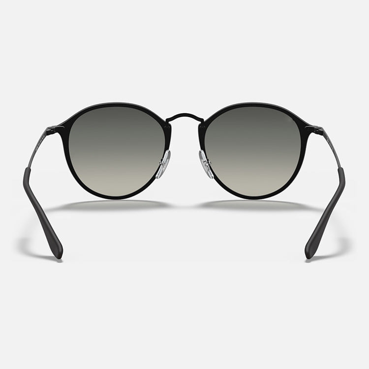 Gunmetal Gray Gradient Gray Round Sunglasses - Classic Retro Unisex Sunglasses for Driving & Everyday Wear