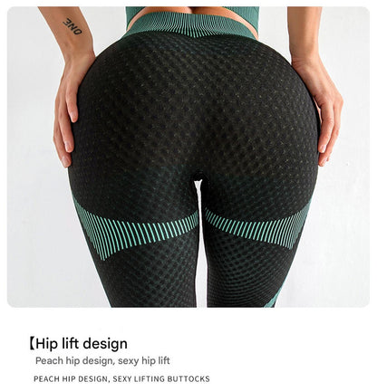 Elegant purple High Waist Yoga Set for Women - Sports Bra, Long Sleeve Shirt & Leggings 3-Piece Workout Set Size XXXXL