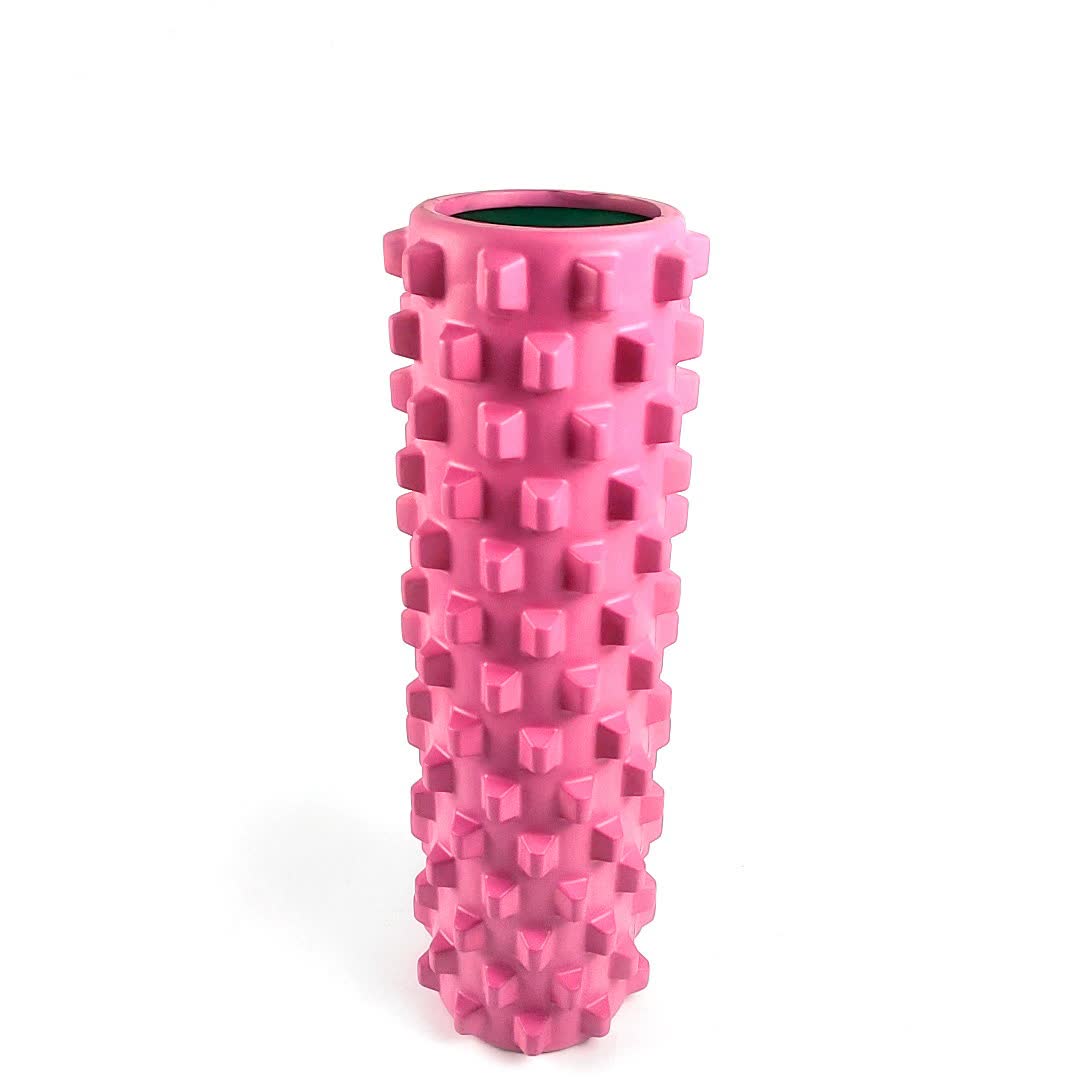 Rose Red Solid Yoga Foam Roller 45cm