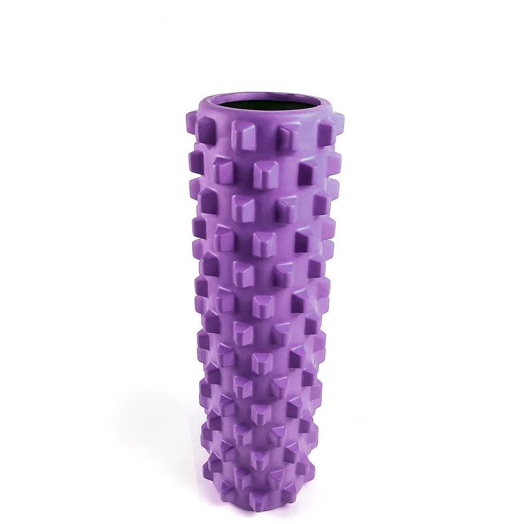 Purple Solid Yoga Foam Roller 45cm