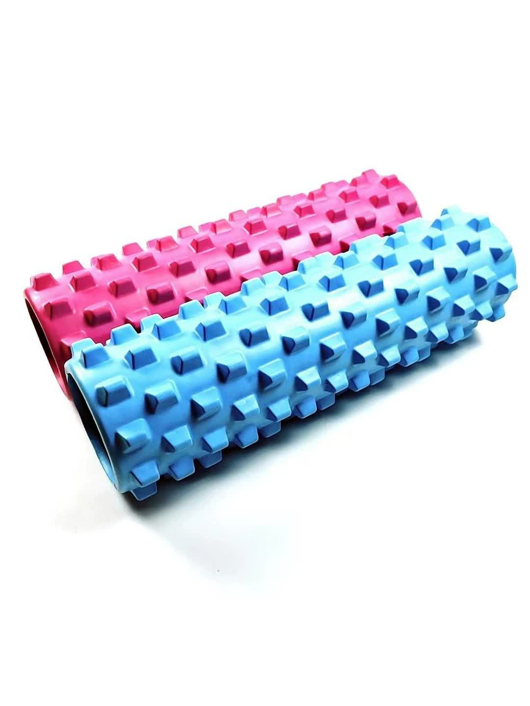 Pink Solid Yoga Foam Roller 45cm