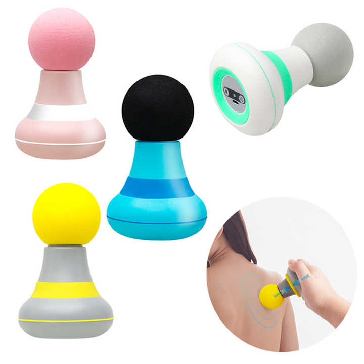 2 Pcs Grey And Green Mini Massage Gun for Home Use