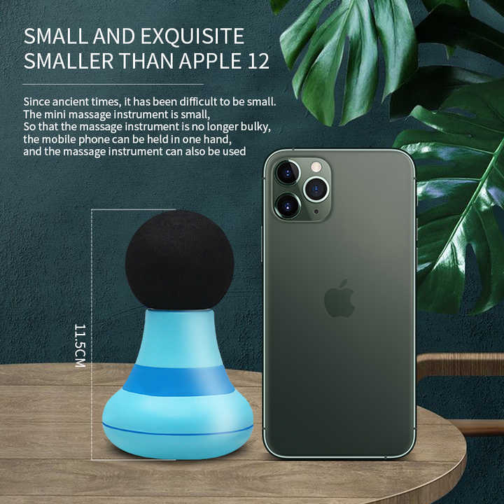2 Pcs Grey And Green Mini Massage Gun for Home Use
