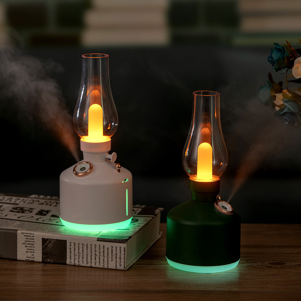 Green Retro Kerosene Lamp Humidifier