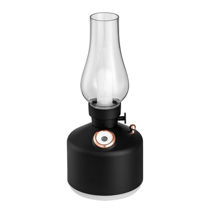 Black Retro Kerosene Lamp Humidifier