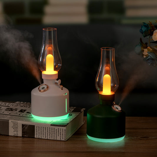 Black Retro Kerosene Lamp Humidifier