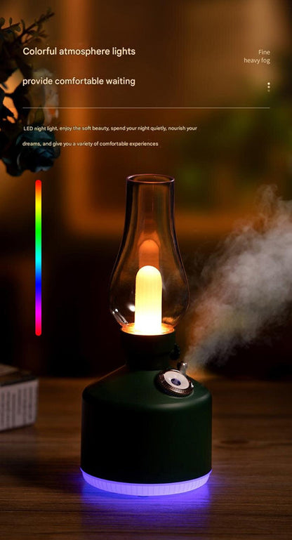 Black Retro Kerosene Lamp Humidifier