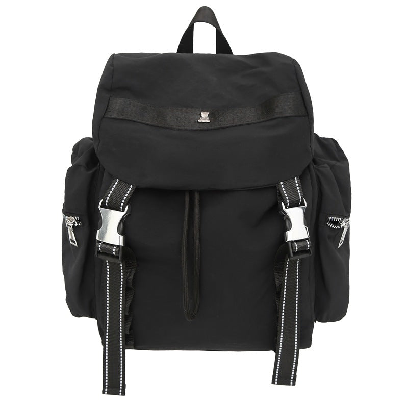 Black Lightweight Nylon Backpack