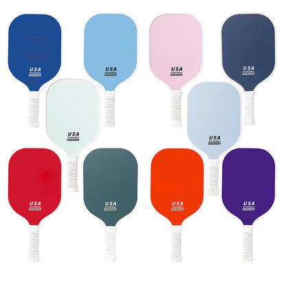Bright Blue Fiberglass Pickleball Paddle Set - 2 Minimalist Paddles, 4 Balls, and Carry Bag for Outdoor Play