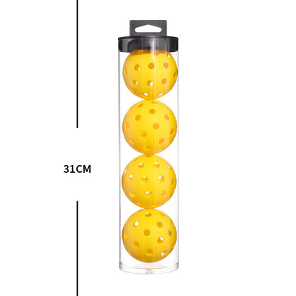2 Tubes Orange Outdoor Pickleball Balls 4-Pack - Durable 40-Hole Design with Carry Tube(8 balls in total)