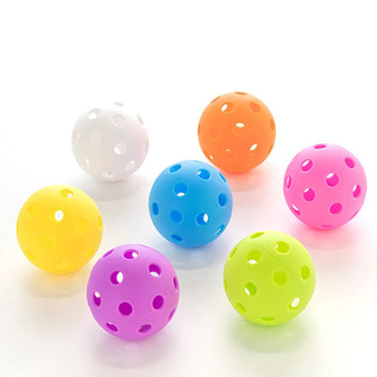 2 Tubes Yellow Outdoor Pickleball Balls 4-Pack - Durable 40-Hole Design with Carry Tube(8 balls in total)