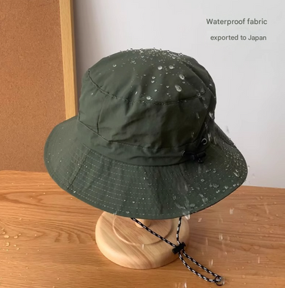 Pink 2pcs Waterproof Bucket Hat - Foldable Outdoor Sun Hat - 55-59cm - with Chinstrap