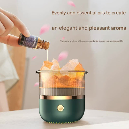 Crystal Humidifier with LED Light(black)
