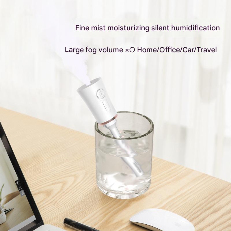 Red 2 in 1 Cool Mist Humidifier and Facial Moisturizer