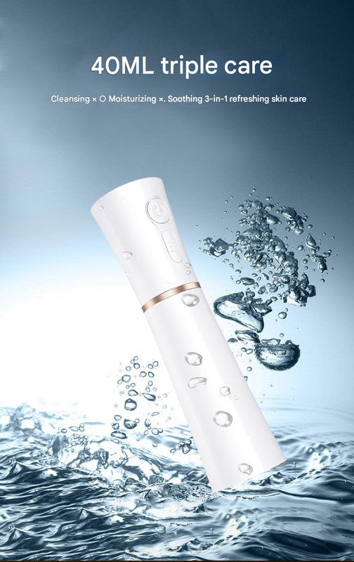 White 2 in 1 Cool Mist Humidifier and Facial Moisturizer