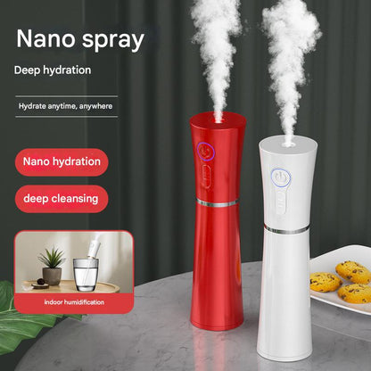 White 2 in 1 Cool Mist Humidifier and Facial Moisturizer