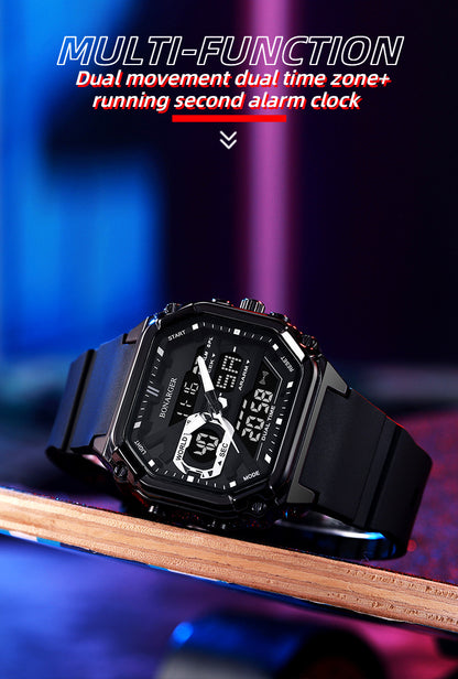 Blue Men's Dual Display Watch